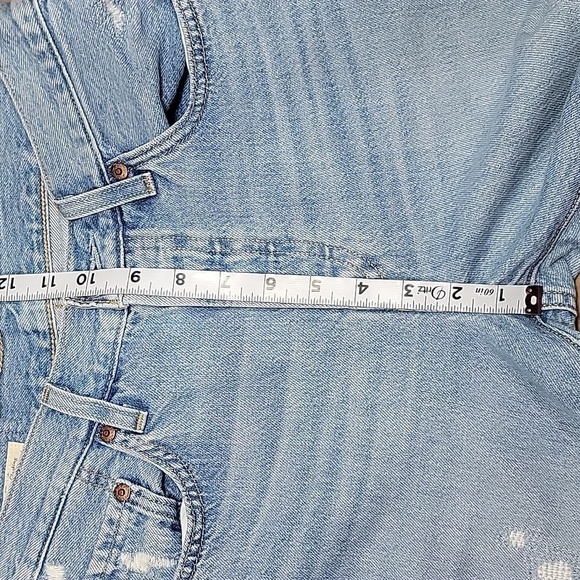 Levi's Size 25 Waist 501 Original Cropped Ripped Women's Jeans, Exc. Used Cond. - Picture 4 of 14